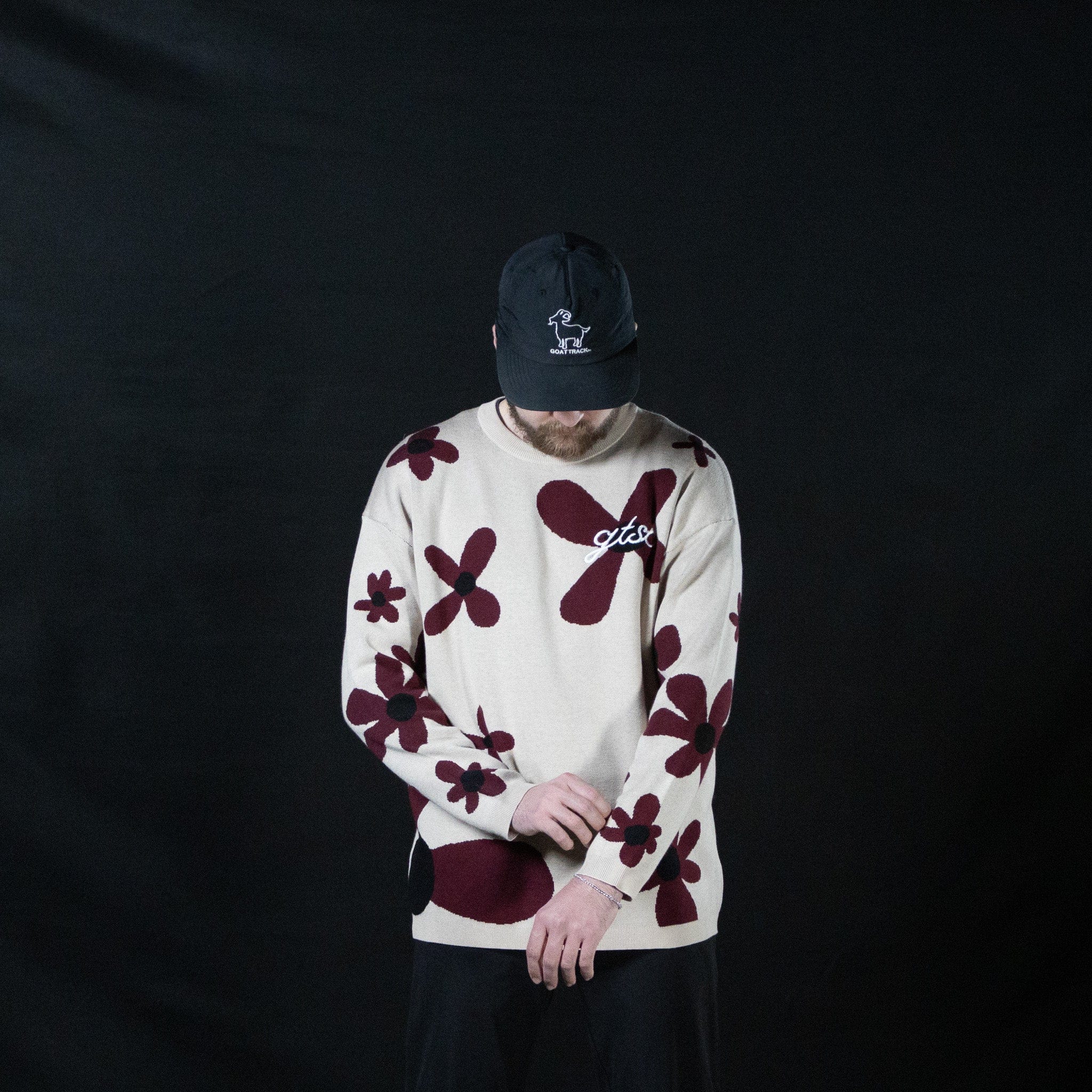Floral Knit Crew Sweater Canada-Golf-Lifestyle-Clothing-Brand